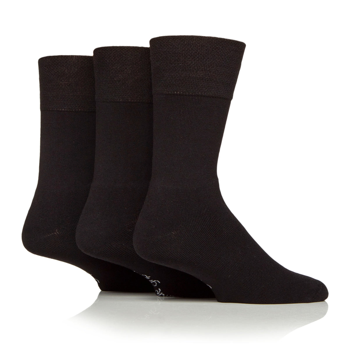 3 Pairs Bamboo Leisure Socks - Black
