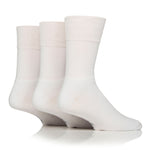 Load image into Gallery viewer, 3 Pairs Bamboo Leisure Socks - White
