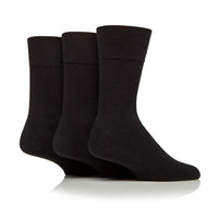 3 Pairs Mens Sports Socks - Black