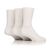 3 Pairs Mens Sports Socks - White