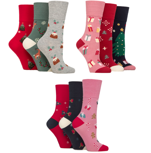 Offre spéciale 9 paires de chaussettes de Noël amusantes pour femmes