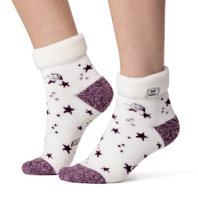 1 paire de chaussettes thermiques pour femme - Noir