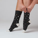 Load and play video in Gallery viewer, 6 Pairs Ladies Bamboo Socks - Starry Night
