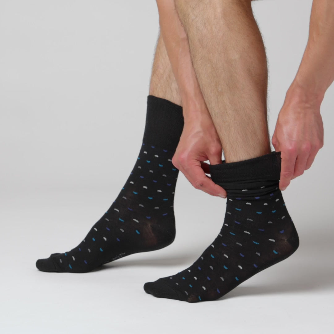 6 Pairs Men's Cotton Socks - Micro Arc