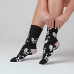 Load and play video in Gallery viewer, 6 Pairs Ladies Fun Feet Cotton Socks - Posh Poodle
