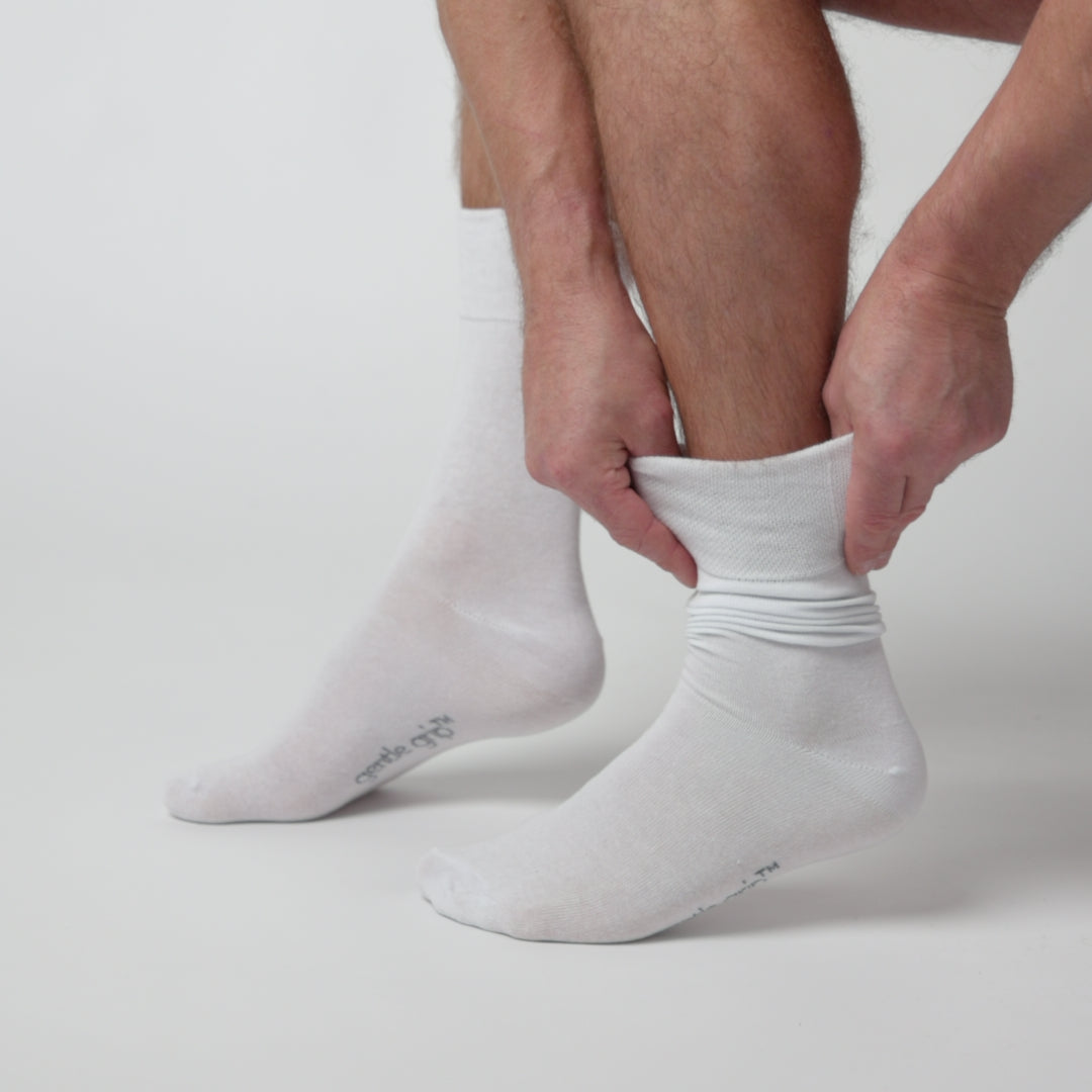 Lot de 3 paires de chaussettes Bigfoot en coton pour homme – Blanches