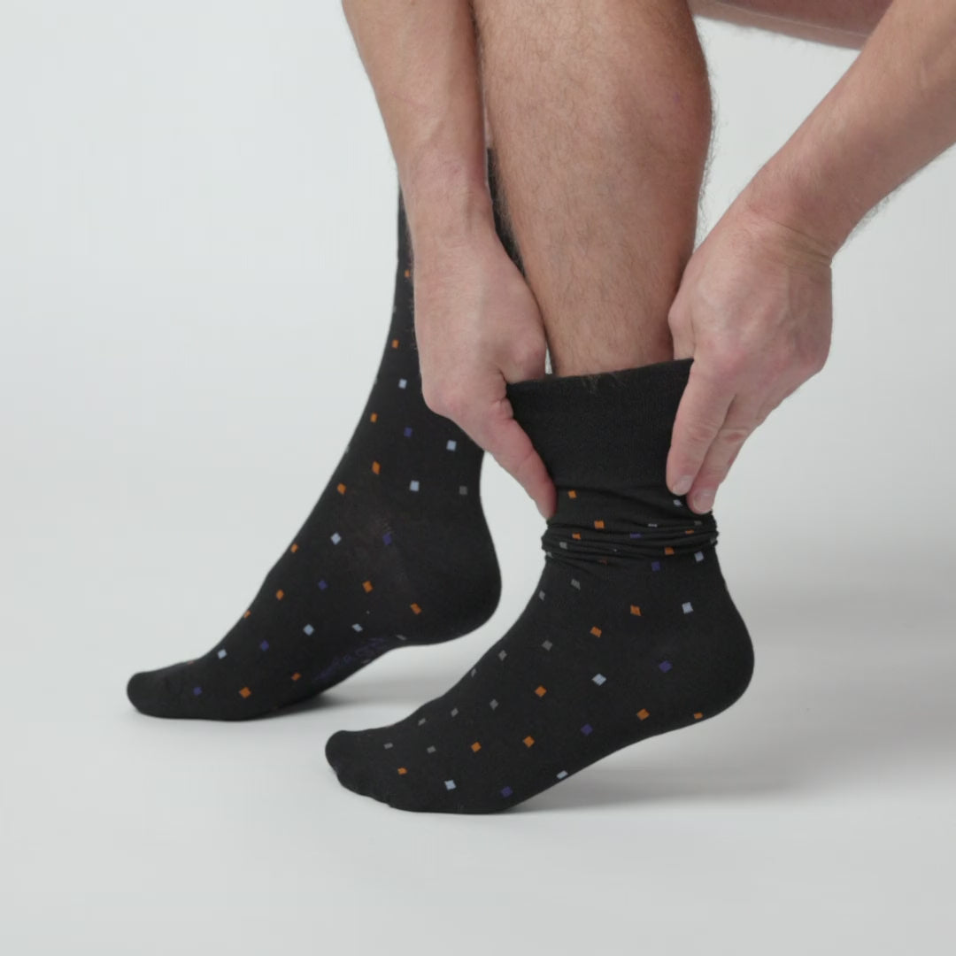 6 Pairs Men's Cotton Socks - Cubic Control