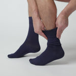 Load and play video in Gallery viewer, 6 Pairs Men&#39;s Plain Cotton Socks - Navy
