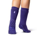Load image into Gallery viewer, 1 Pair Ladies IOMI FootNurse Dual Layer Raynaud&#39;s Thermal Slipper Socks - Lavender

