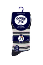 Load image into Gallery viewer, 6 Pairs Ladies Gentle Grip Cotton Socks - Summer Terazzo
