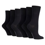 Load image into Gallery viewer, 6 Pairs Ladies Bamboo Socks - Black
