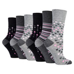 Load image into Gallery viewer, 6 Pairs Ladies Bamboo Socks - Grey
